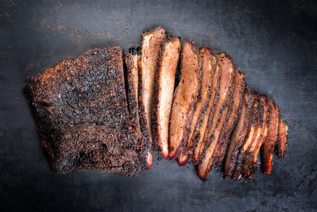 post-image-1 Traditional smoked barbecue wagyu beef brisket