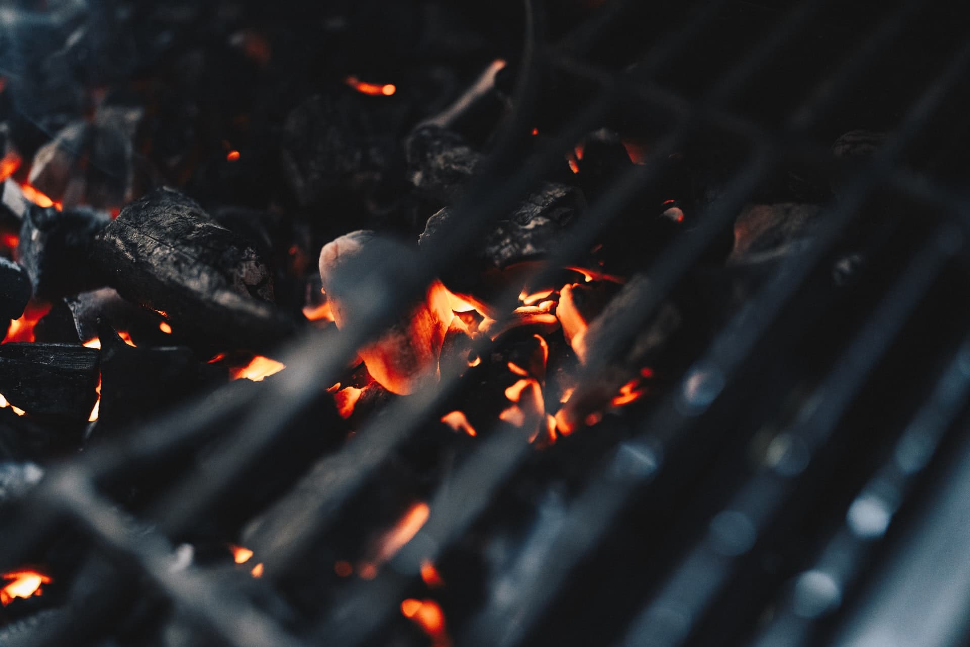 hot-charcoal-coals Grilled Marbled Meat Steak Filet Mignon With Seasonings.